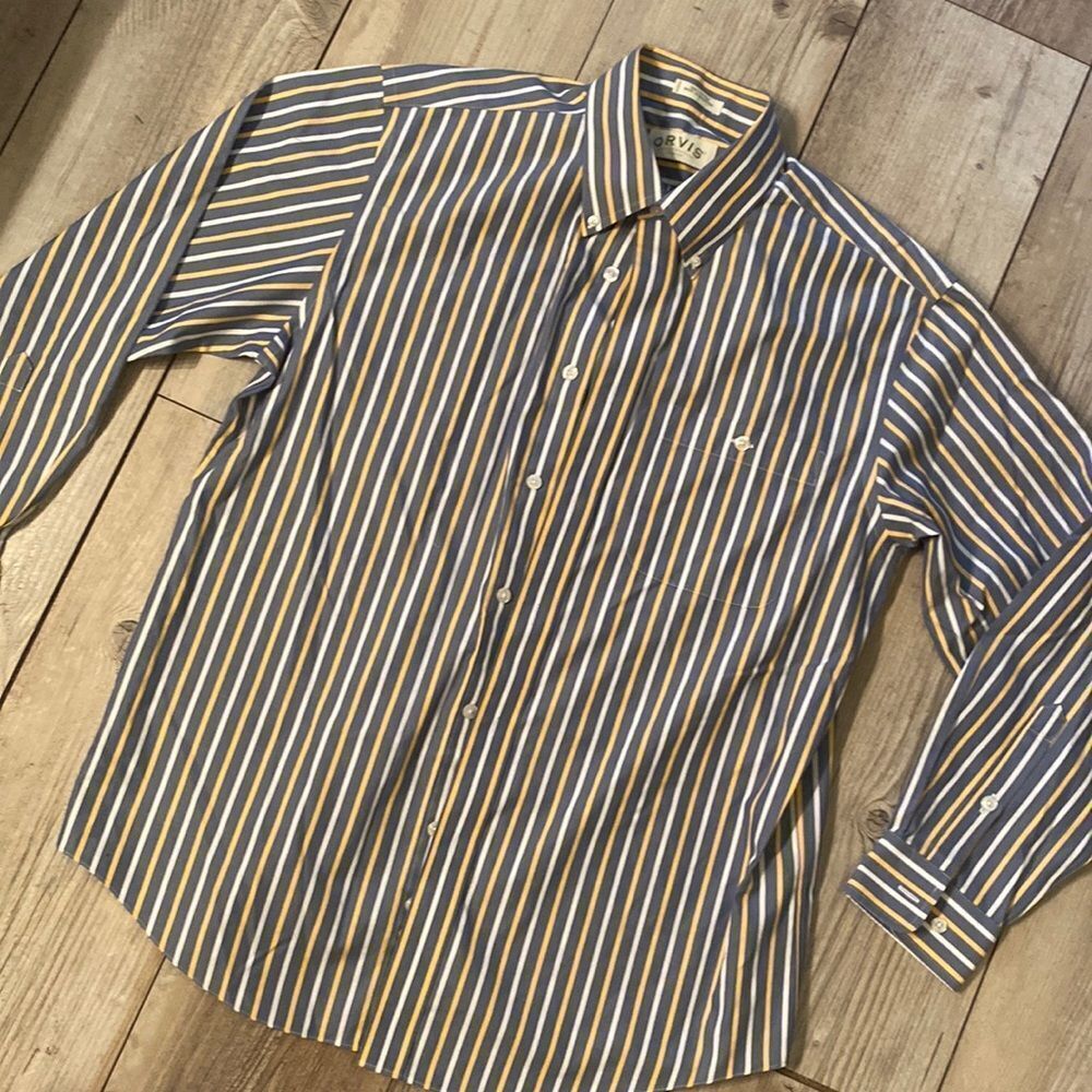 ORVIS Mens 100 Cotton Button Up